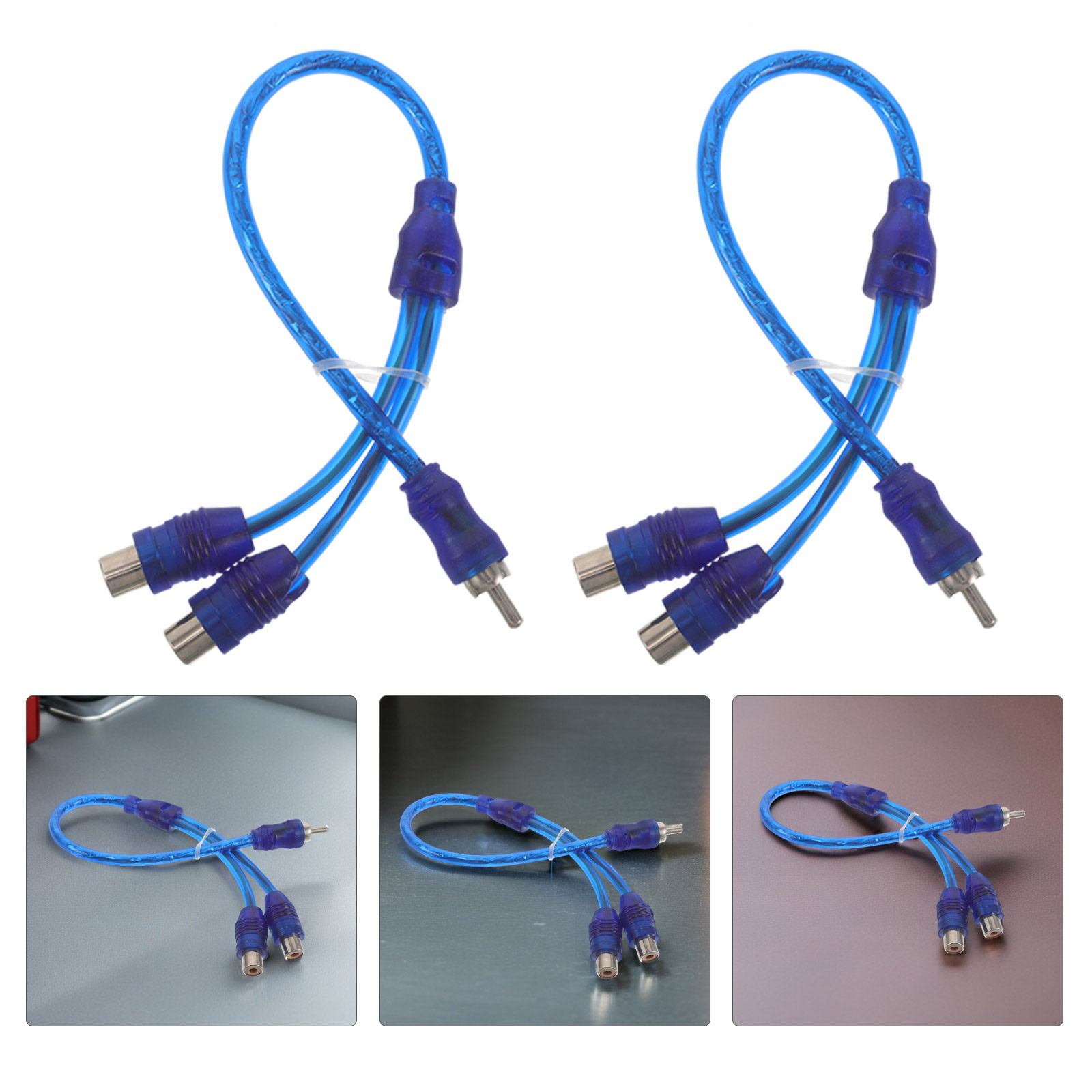 Audio Splitter Y - 10 szt. kabli rozdzielaczy RCA typu