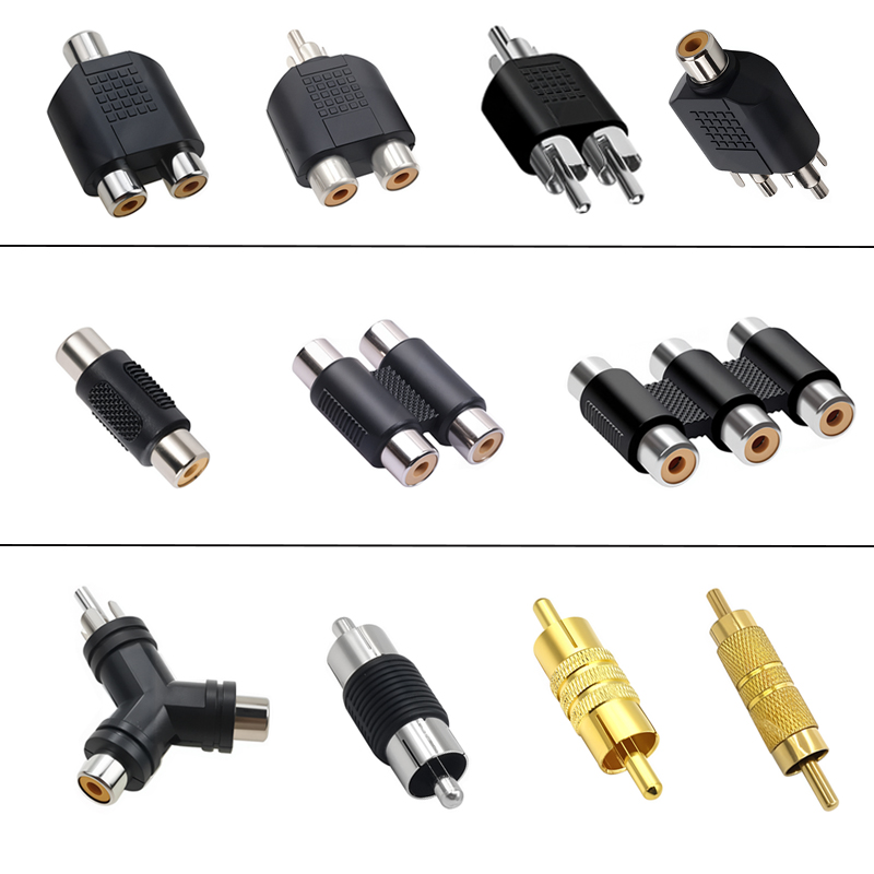 Audio Splitter Y - 5 szt. Gniazdo RCA Żeńskie na