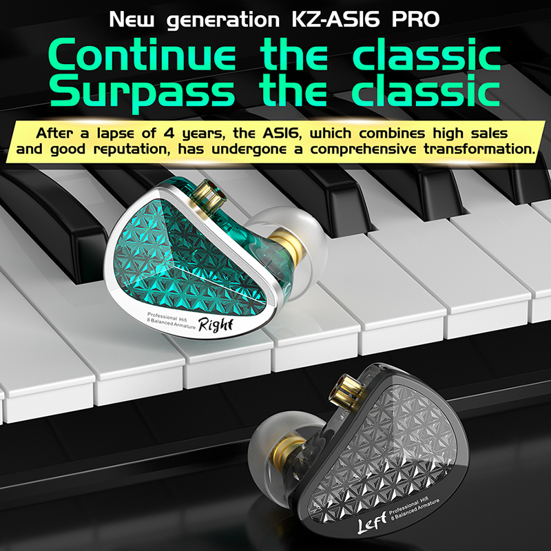 KZ AS16 PRO Słuchawki przewodo – Audiophile Headphone Wired recenzja i cena